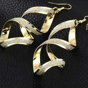 Nwot 2 tone earrings